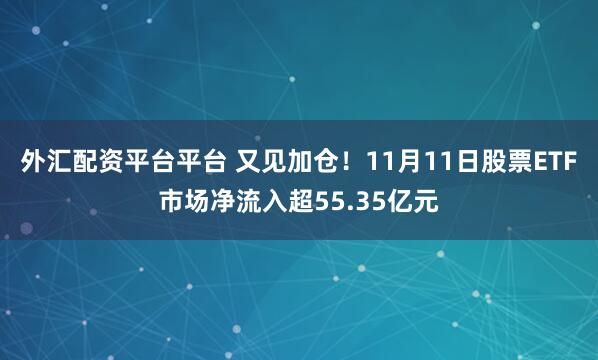 外汇配资平台平台 又见加仓！11月11日股票ETF市场净流入超55.35亿元