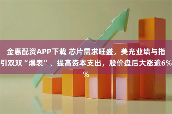 金惠配资APP下载 芯片需求旺盛,美光业绩与指引双双“爆表”、提高资本支出,股价盘后大涨逾6%